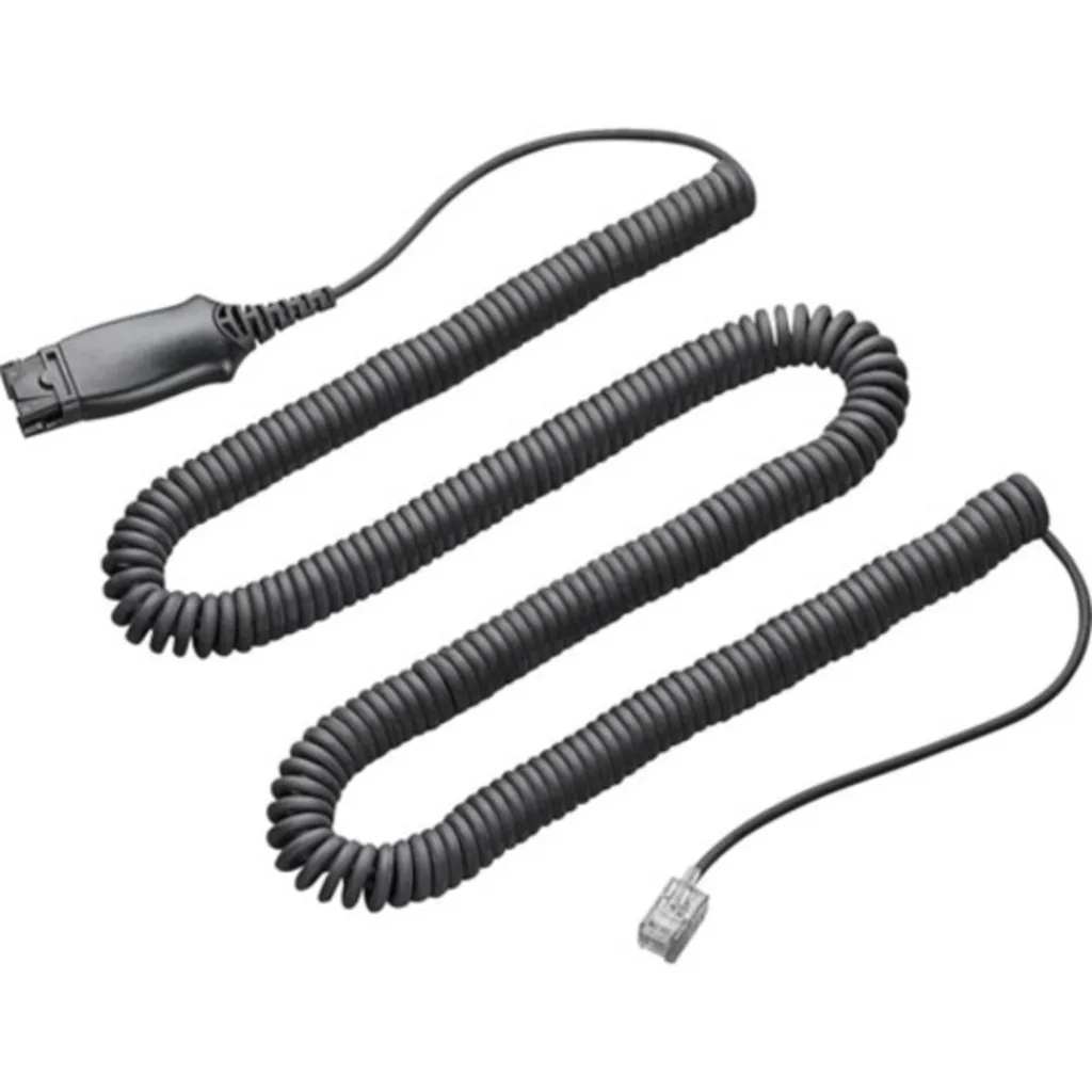 Cable para Télefono HIS-1 para todos los cintillos de la Serie H. QD a RJ 