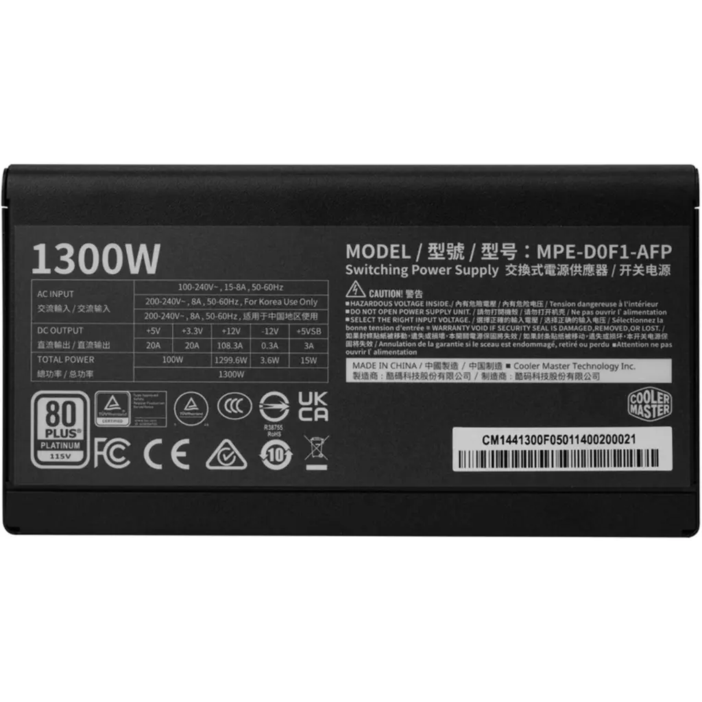 Imagen 3 de ELITE Platinum 1300 FM BL W/O AC cord