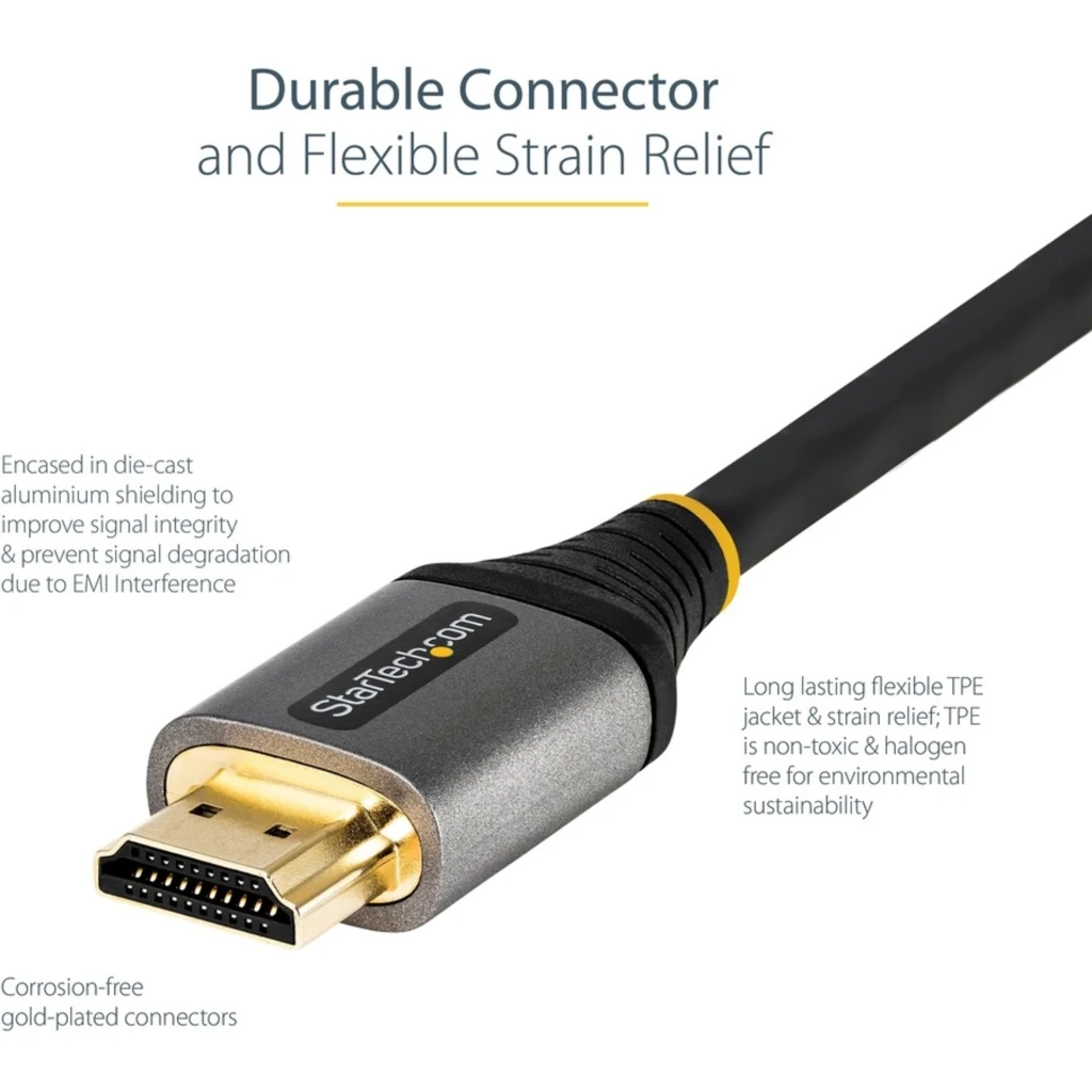 Imagen 7 de Cable HDMI v2.0 M/M 4K 60Hz UHD c/Ethernet HighSpeed Premium Certif 1mt StarTech