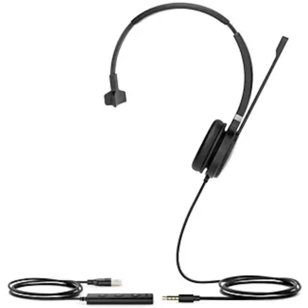 Imagen 4 de Cintillo Auricular Monoaural USB plug de 3.5mm certificado para Microsoft Teams