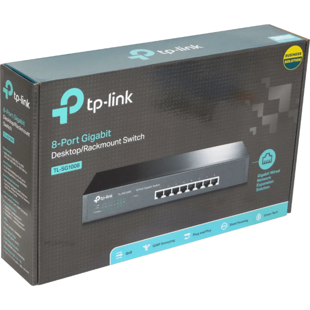 Imagen 4 de TL-SG1008 TP-LINK 8-1000 Rack Gigabit Switch Desktop no-Administrable