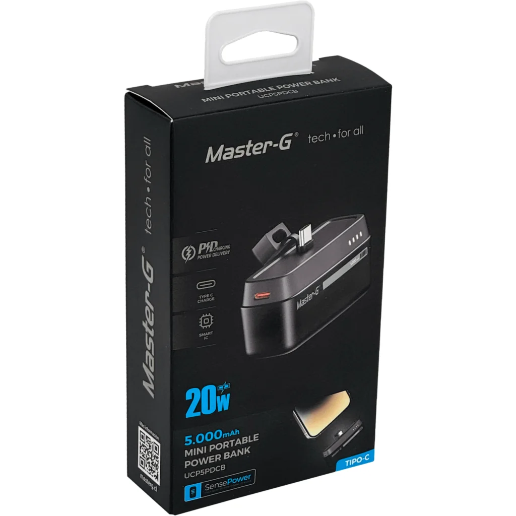 Imagen 6 de MASTER-G Cargador Base Tipo-C 20W 5000mAh in:5/9/12V ou:5/9/12V