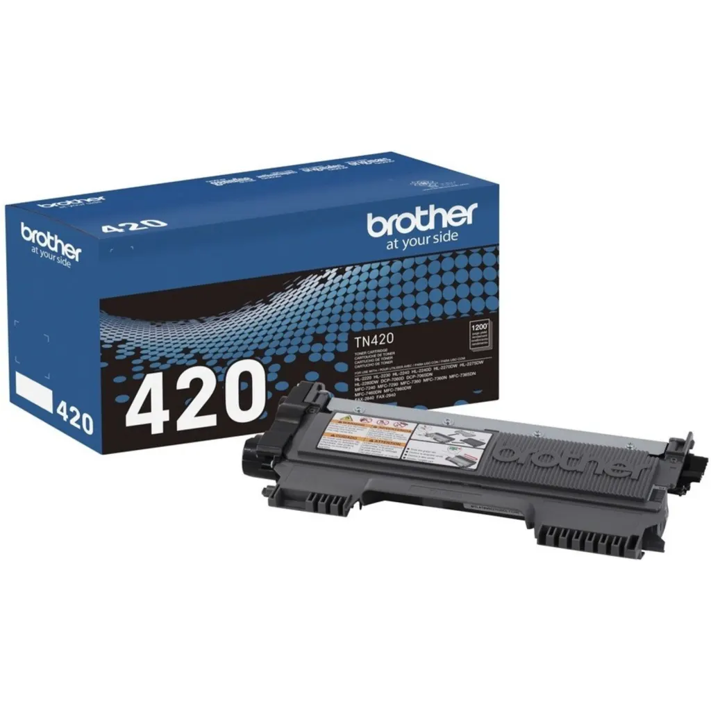 Toner Brother TN-420 Negro para Impr Láser HL-2270DW-HL2240, 1200 Pag.