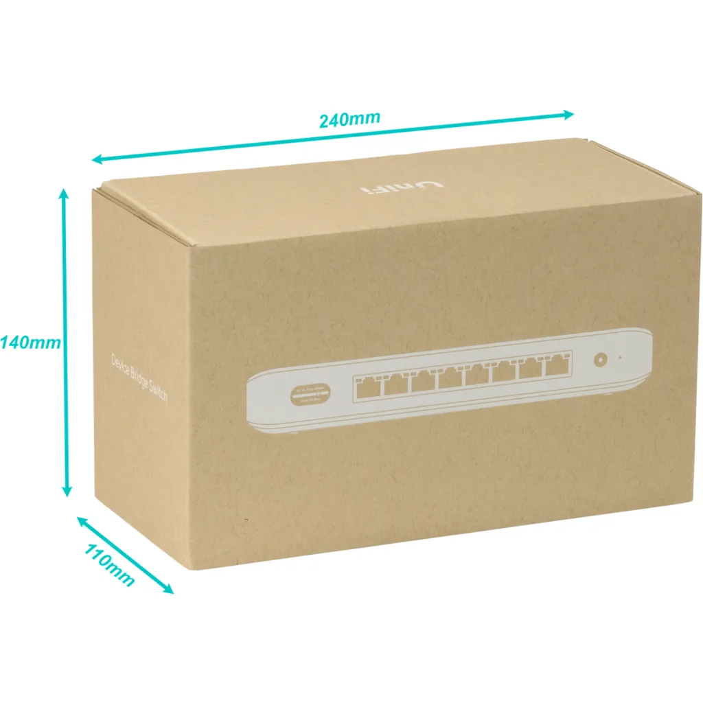 Imagen 3 de UniFi Bridge Switch 8Ports: (1)10GbE (7)2.5GbE PoE+ WiFi7 MIMO 2x2 (6/5GHz) 5.8/4.3Gbps 8dBi 23/26dBm Req: Cable Trebol-C5 modelo 1163