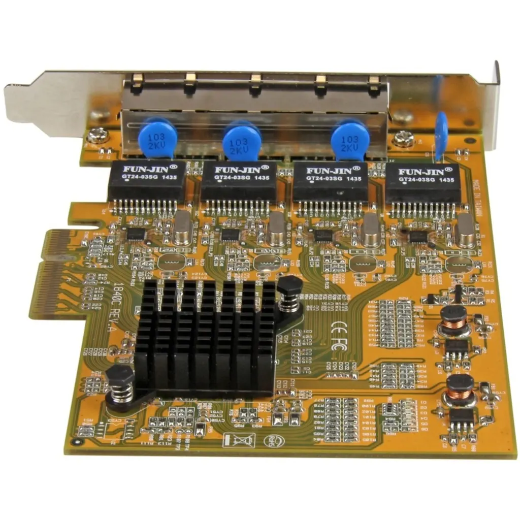 Imagen 5 de Tarjeta de Red StarTech 4 Puertos RJ-45 10/100/1000Base-T Gigabit 1Gbps PCIe x4 