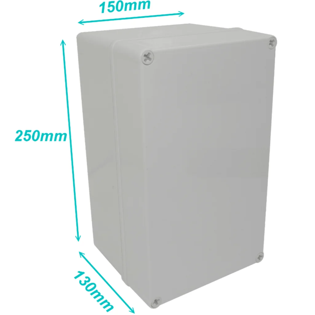 TIBOX 150x250x130mm Tapa-Gris Caja Gris Plastica IP66 RoHS