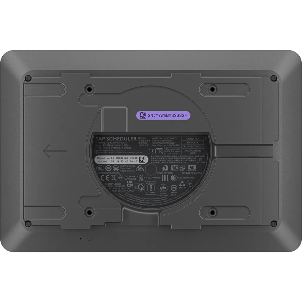 Imagen 3 de Panel para Sala de Reuniones Logitech Tap Scheduler LCD IPS Grafito 10.1"WIFI BT