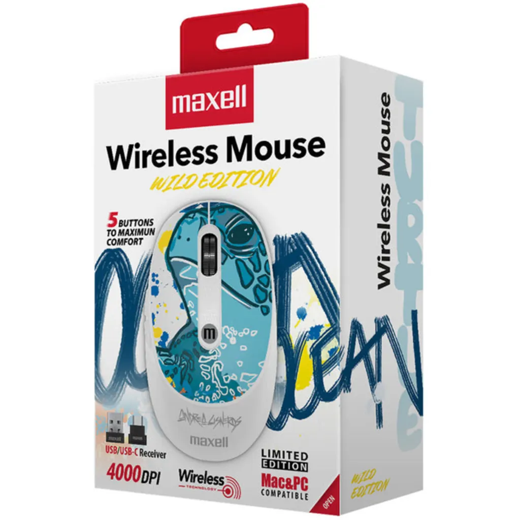 Imagen 3 de Mouse inalambrico edicion limitada Maxell MOWL-320 TURTLE