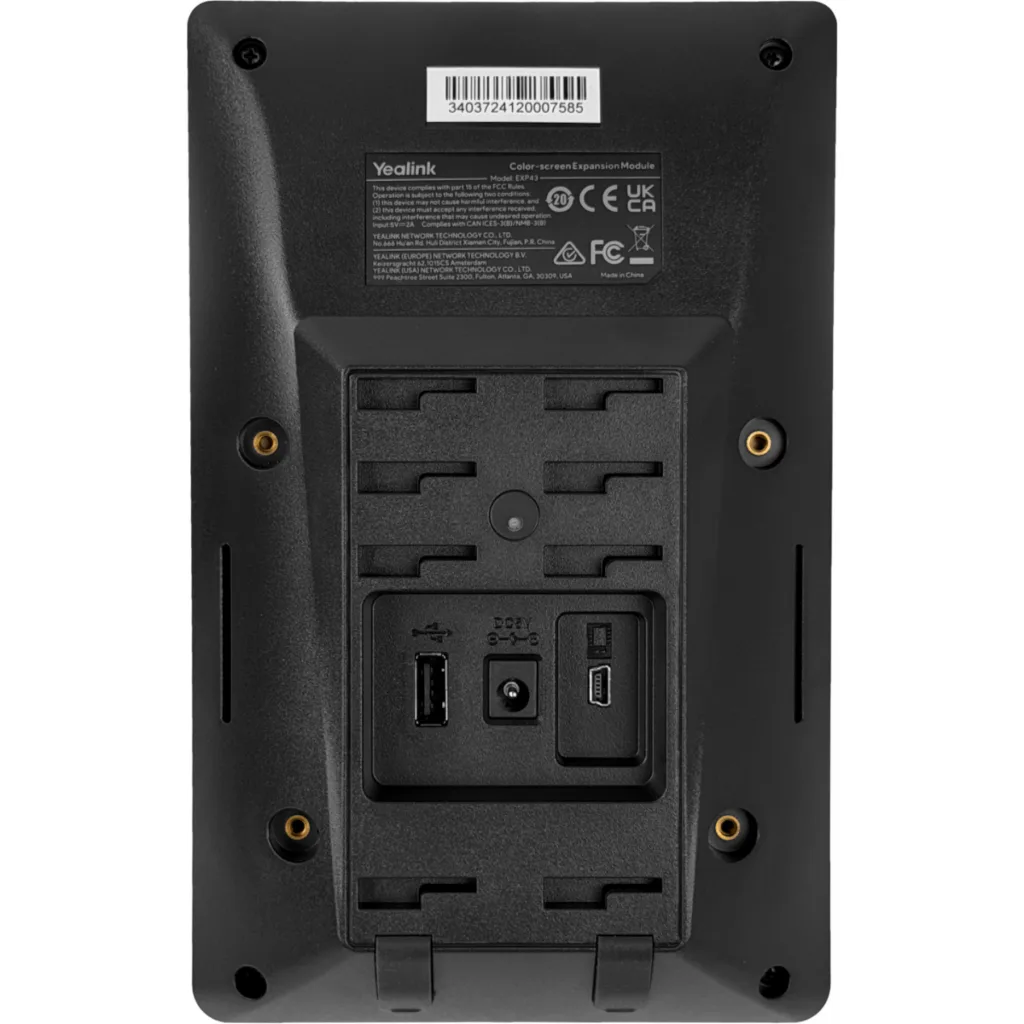 Imagen 4 de Módulo de expansión Yealink EXP-43 Pantalla 4.3" 20+3 teclas Adm 3 módulos