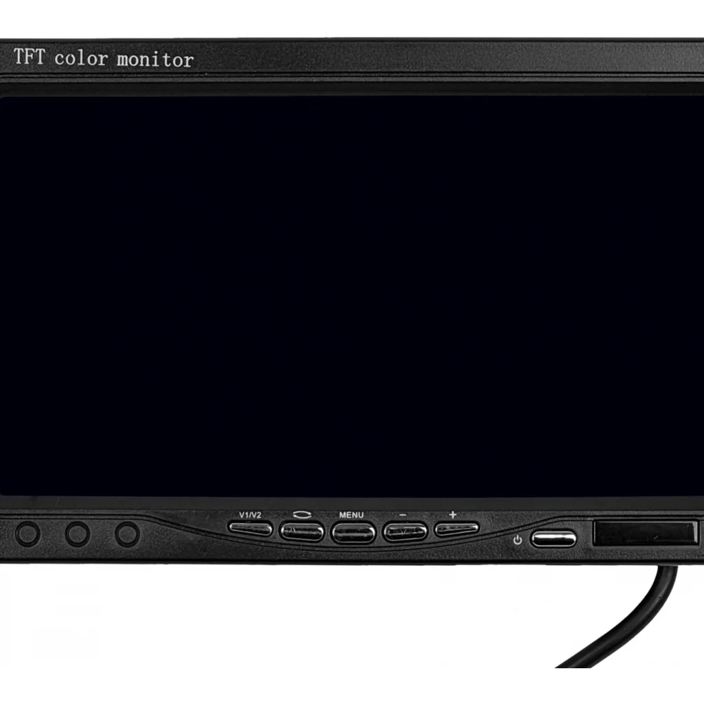 Imagen 2 de Monitor 7-pulgadas Pantalla Analogo 2-RCA-H Plug-5,5x2,1mm Auto-Muro