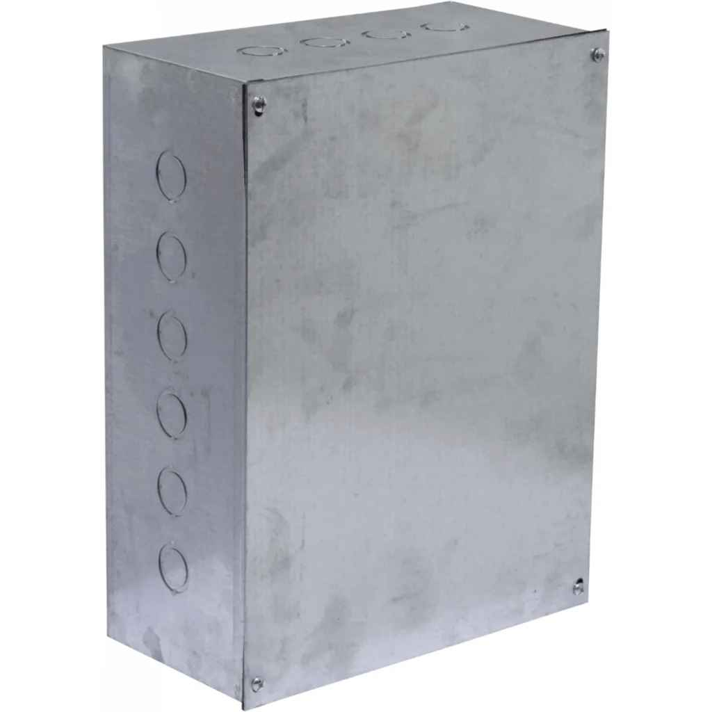 C34 Caja 400x300x150mm c/Tapa-405x305mm Zincada Metalica