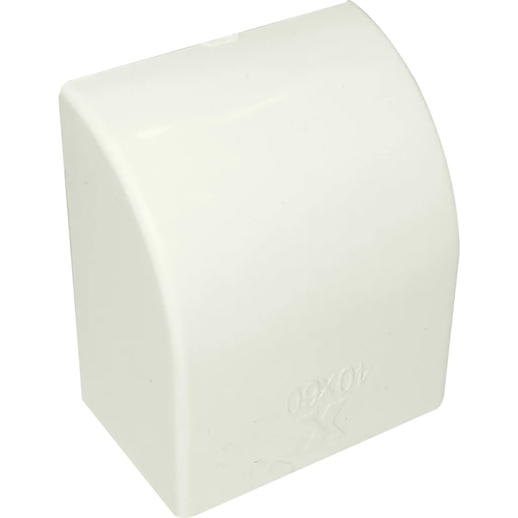 LINKCHIP 60x40mm Tapa Final Blanca CCA-6040-TF. para Canaleta QN6W.