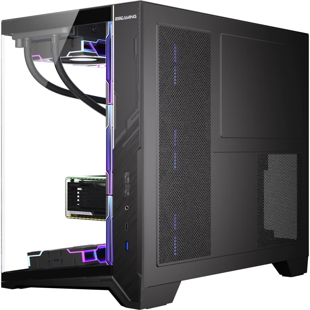 Imagen 2 de Gabinete Gamer ZERO MAX F8 270deg Vidrio Templado | ATX / Micro ATX | 7 Ventilad