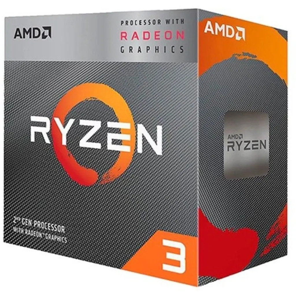 Imagen 1 de CPU AMD Ryzen 3 3200G 3.60-4.0GHz 4MB L3 4 Núcleos Socket AM4 c/Graf FAN