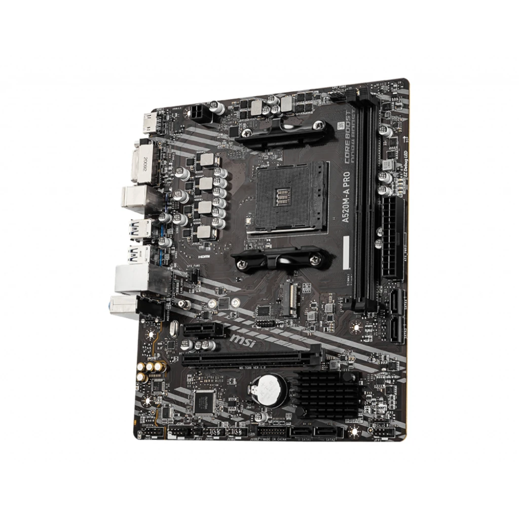 Imagen 1 de Tarjeta Madre MSI A520M-A PRO AMD AM4 DDR4 M.2 DVI-D HDMI PS/2 USB3.2