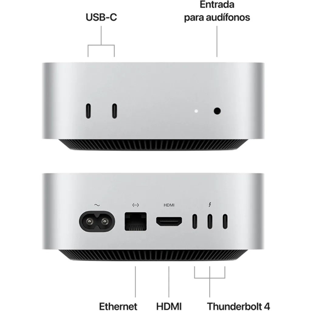 Imagen 7 de MU9D3CI/A Mac mini M4 10C/ GPU 10C/ 16GB RAM/ 256GB