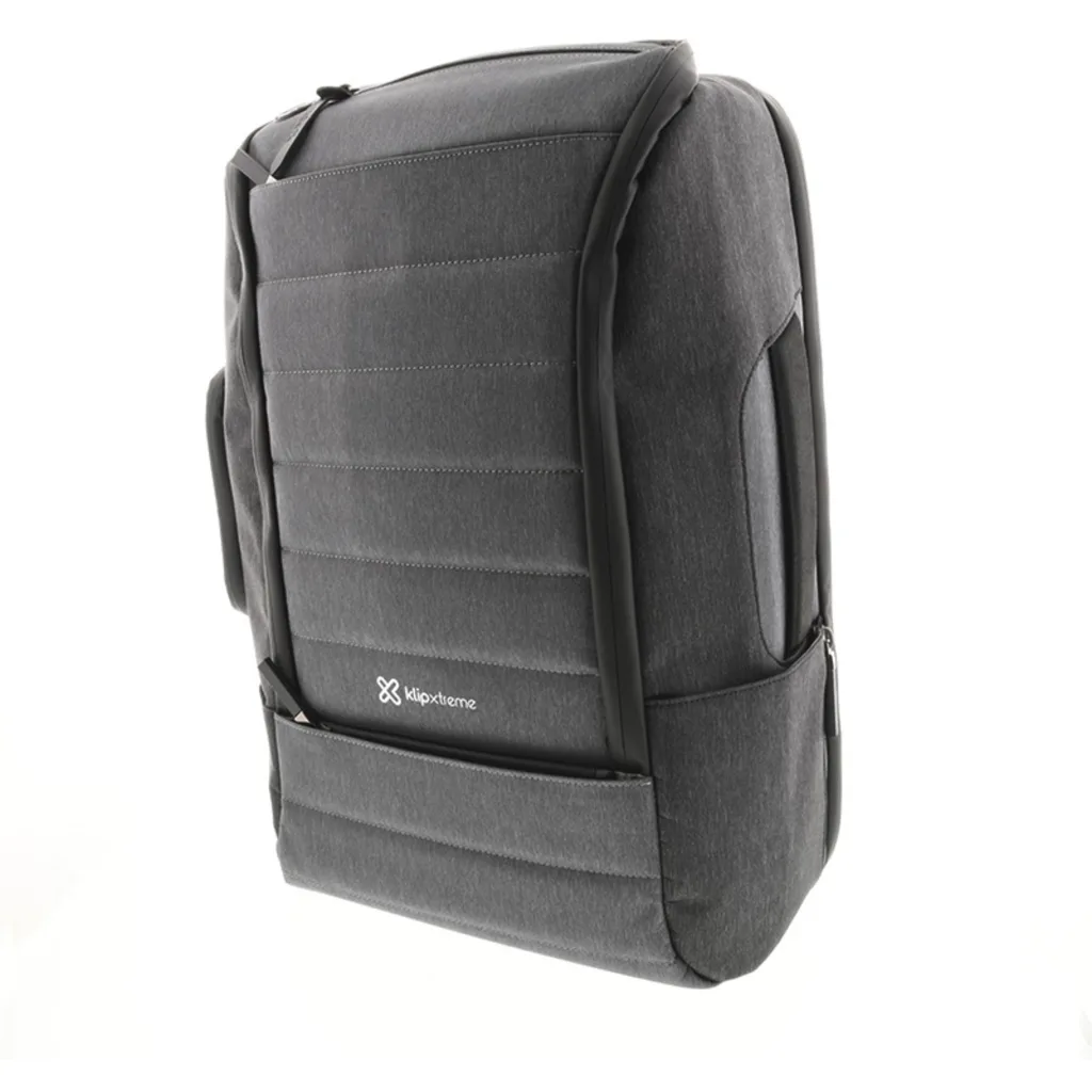 Mochila Notebook KlipX KNB-901GB, para 15.6"" y Tablet 12"" Puerto USB Color Gris