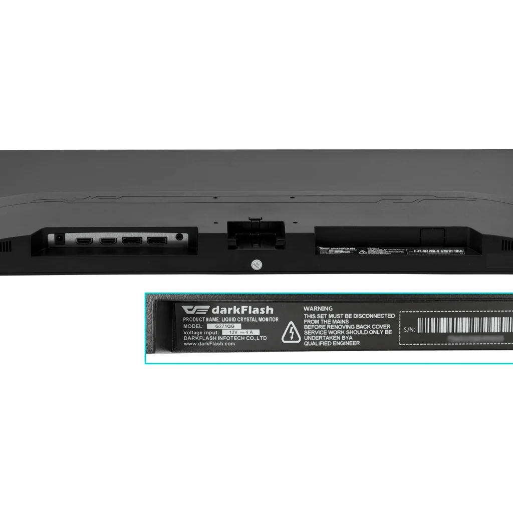 Imagen 6 de DARKFLASH 27-pulgadas 2560x1440 DisplayPort HDMI 16:9 Monitor G271QG