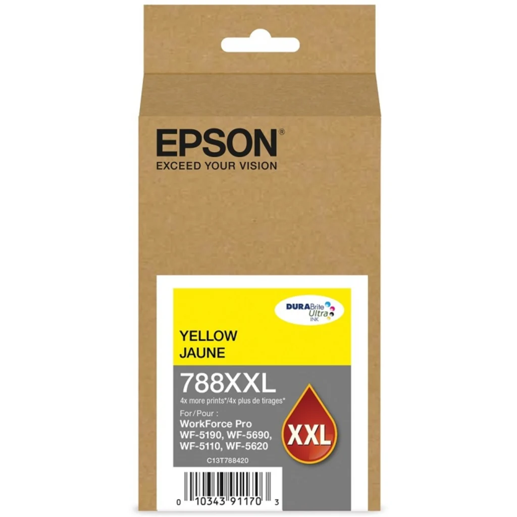Imagen 2 de Cartridge Epson T788 Yellow para WF 5110/5190/5620/5690, 4000 Pag.