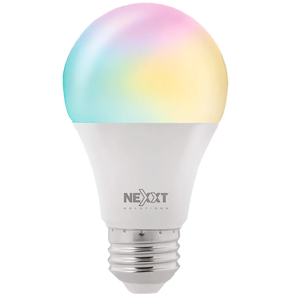 Ampolleta Smart Nexxt NHB-C120M, 800 Lumen RGB WiFi 9W 220V, Smart Home