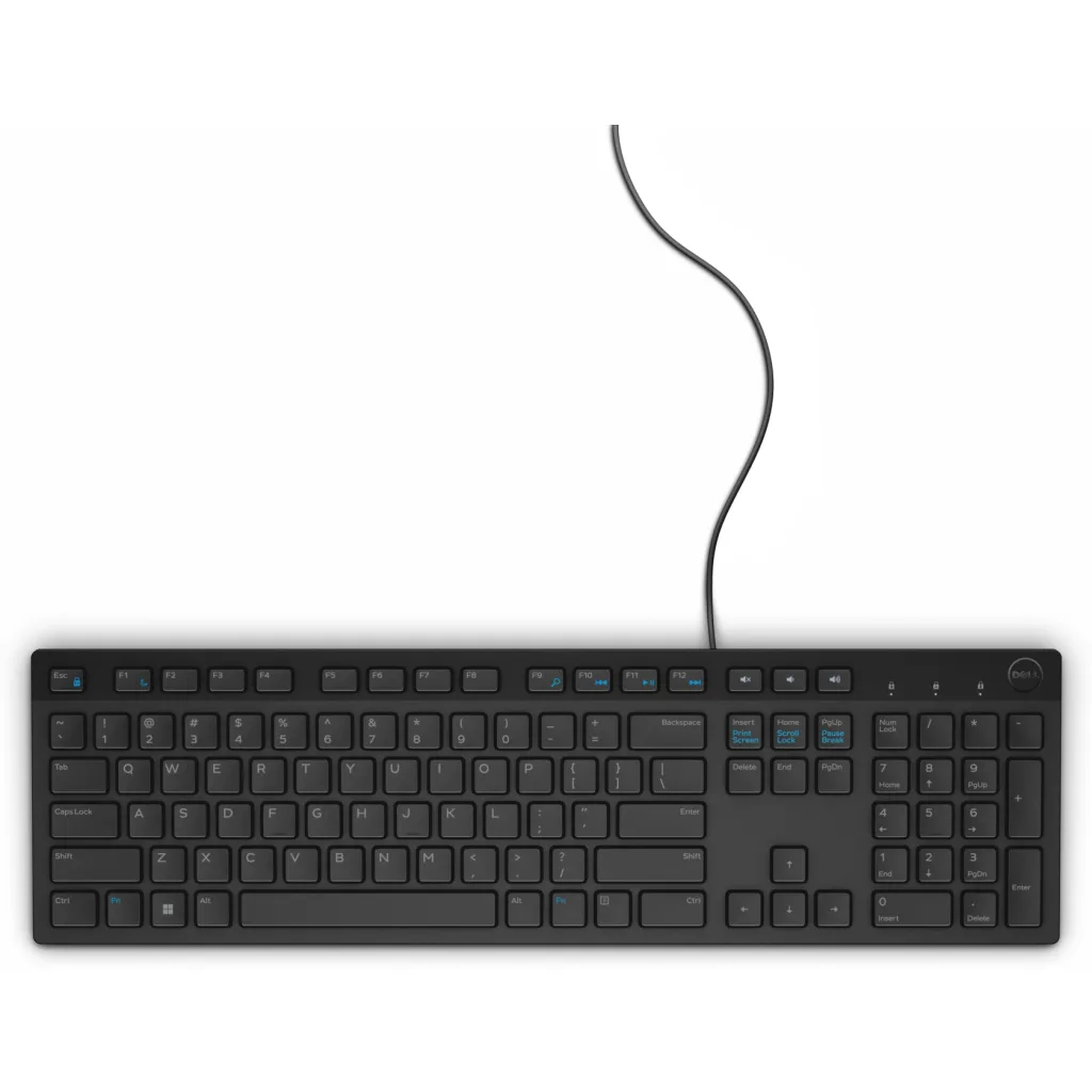 Imagen 2 de Kit Teclado Mouse Alámbrico Dell KM300C Conectividad USB Cable 1.8 mts  Negro