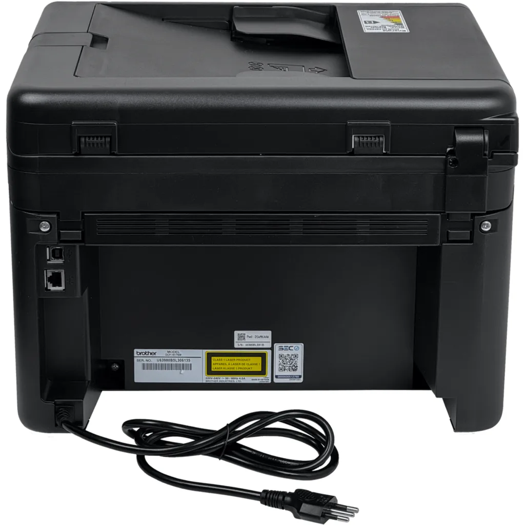 BROTHER Impresora Laser 21ppm 150h LAN-WiFi-USB 2400x600dpi DCP-1617NW