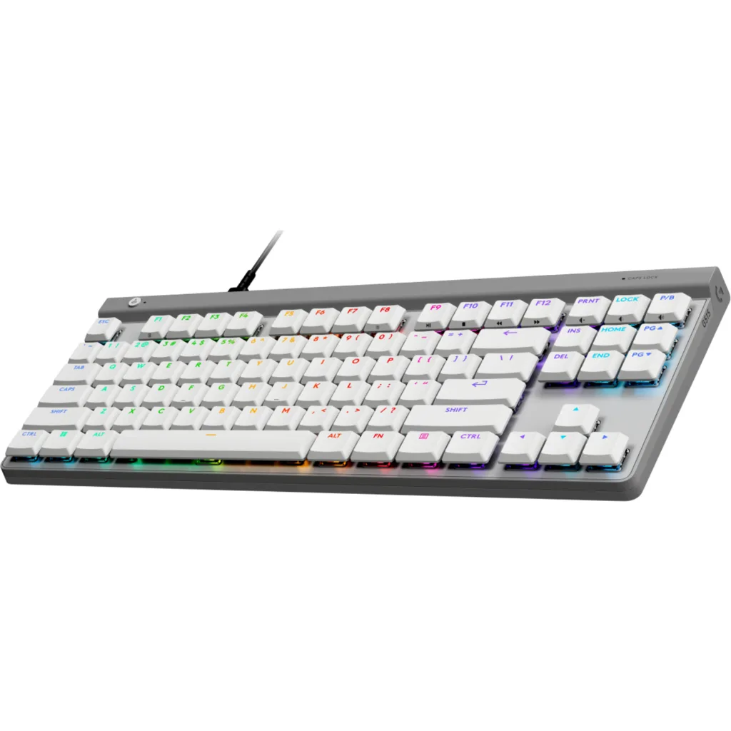 Imagen 3 de Teclado Gamer Alámbrico Logitech G515 TKL,Mecánico Inglés Switch Táctil RGB Blan