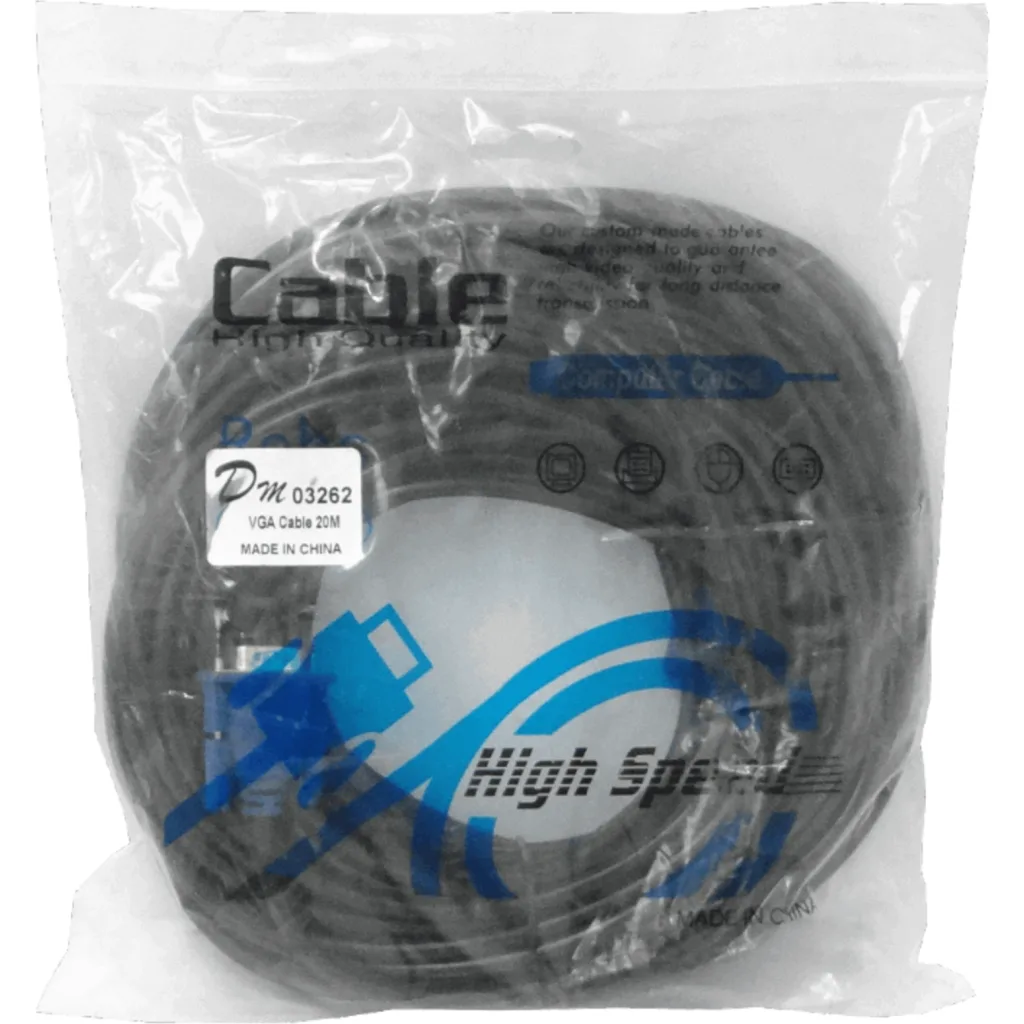 Cable 20MT HDB15 MACHO-MACHO CABLE VIDEO VGA M-M