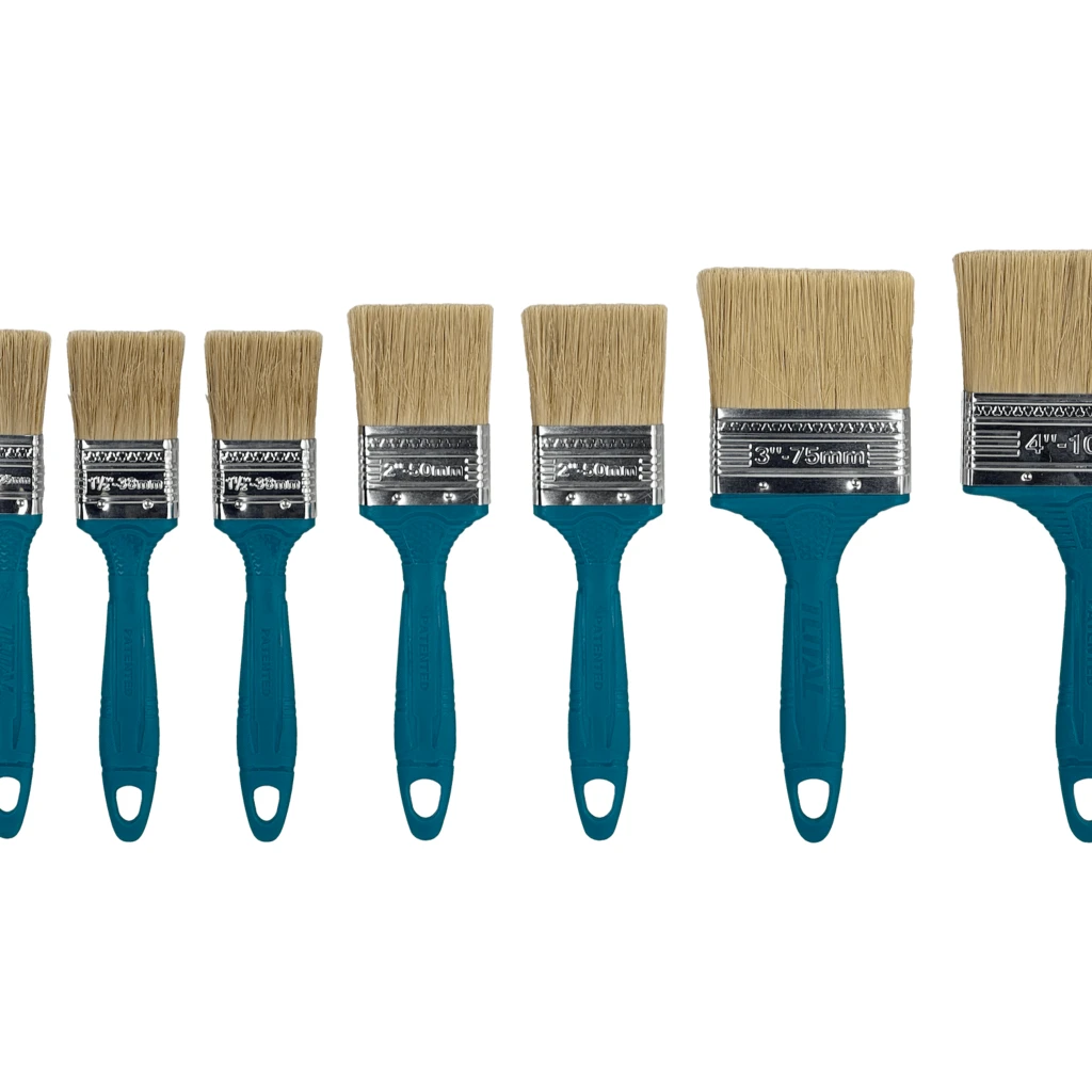 Imagen 1 de TOTAL 8-brochas Para Pintura 2-25mm 2-38mm 2-50mm 1-75mm 1-100mm