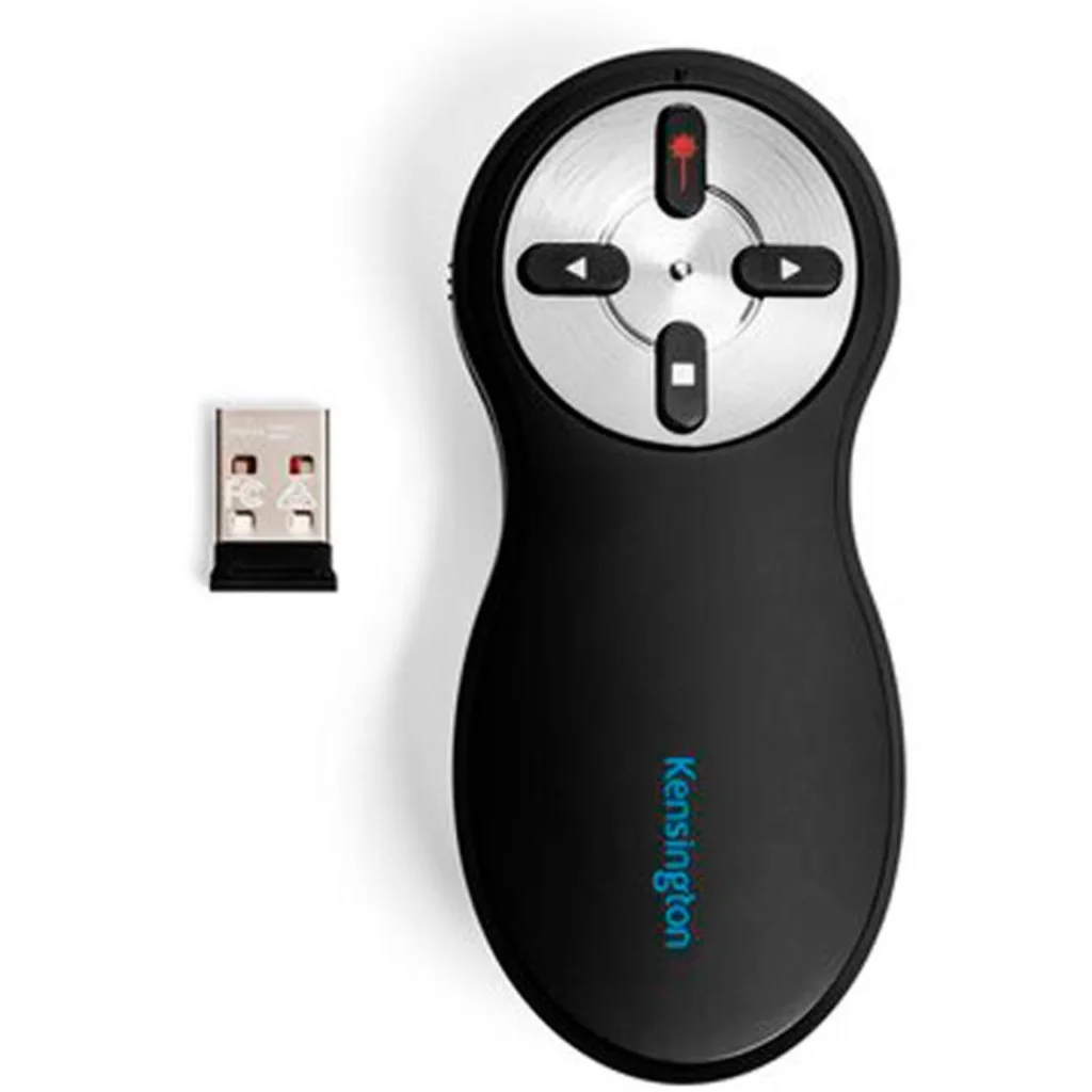 Presentador Inalambrico Kensington Laser 2.4Ghz 20mts control 4 botones USB