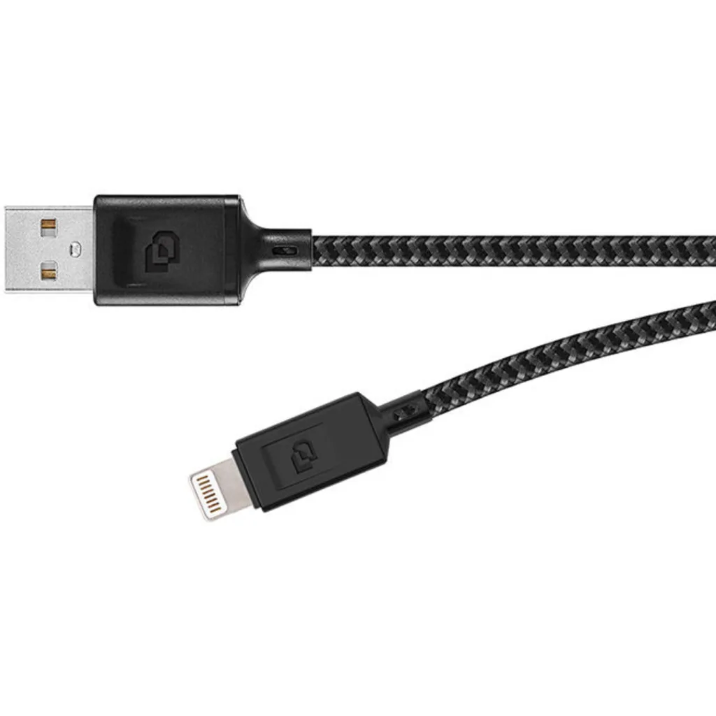 Imagen 1 de Cable Lightning MFi a USB-A 1.2 Mt Rugged Dusted negro