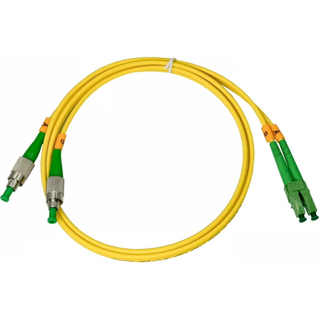 Imagen 2 de 1mt LC/APC-FC/APC MonoModo SM Duplex Jumper Cable Fibra 9/125um