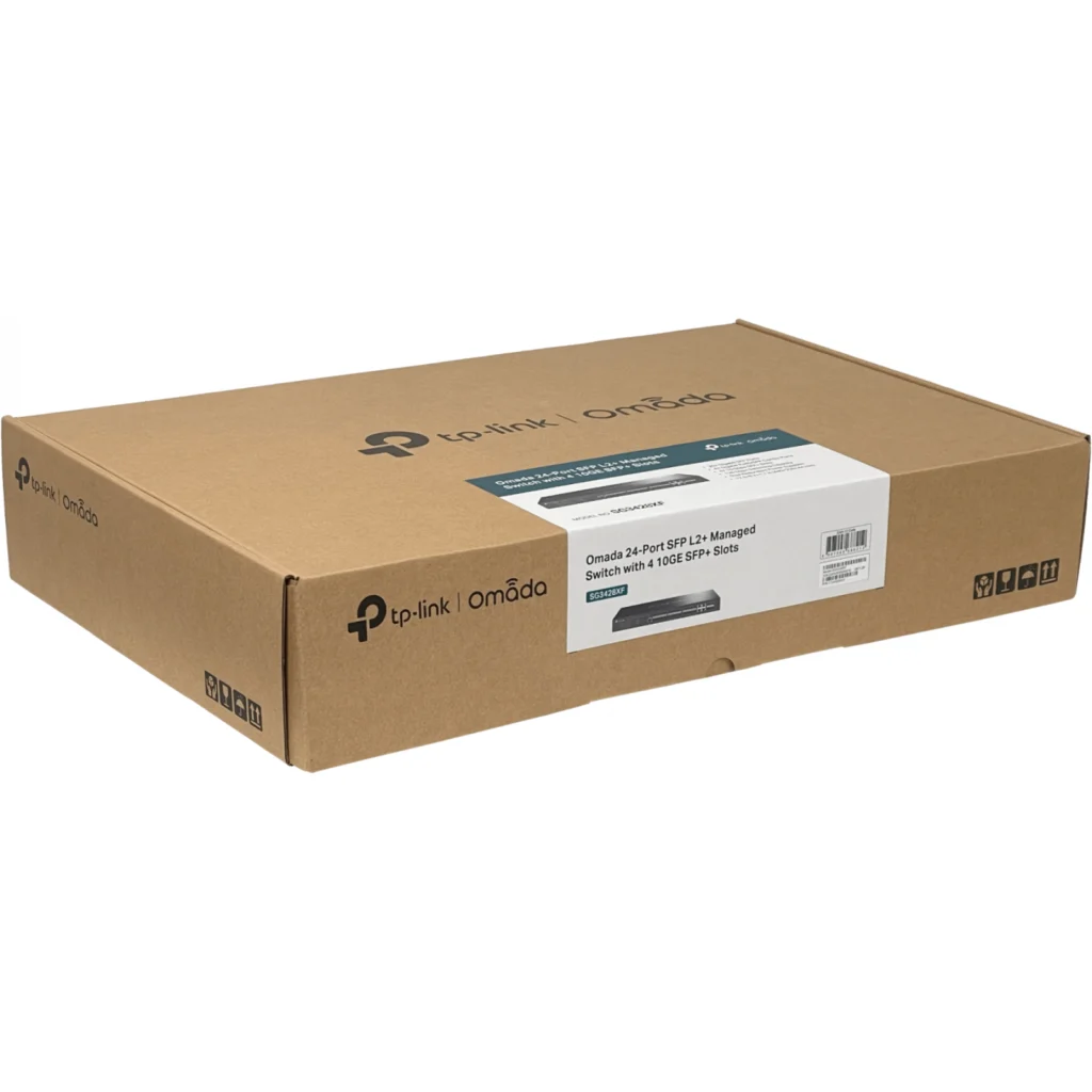 Imagen 6 de SG3428XF. Switch Omada con 24 puertos SFP 4 puertos SFP+ capacidad de switching de 128Gbps