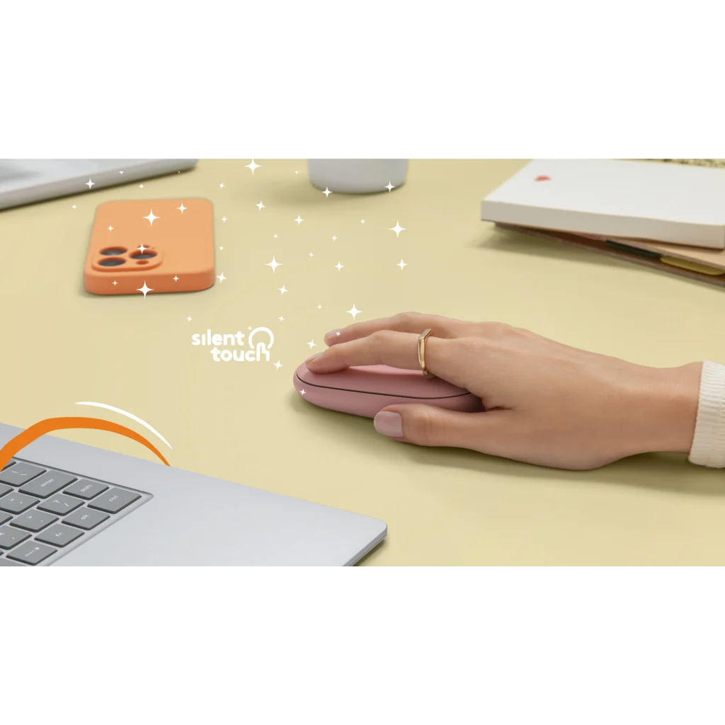 Imagen 8 de Mouse Inalámbrico Logitech Pebble 2 M350S, Óptico 4000DPI 3 Botones Rosado