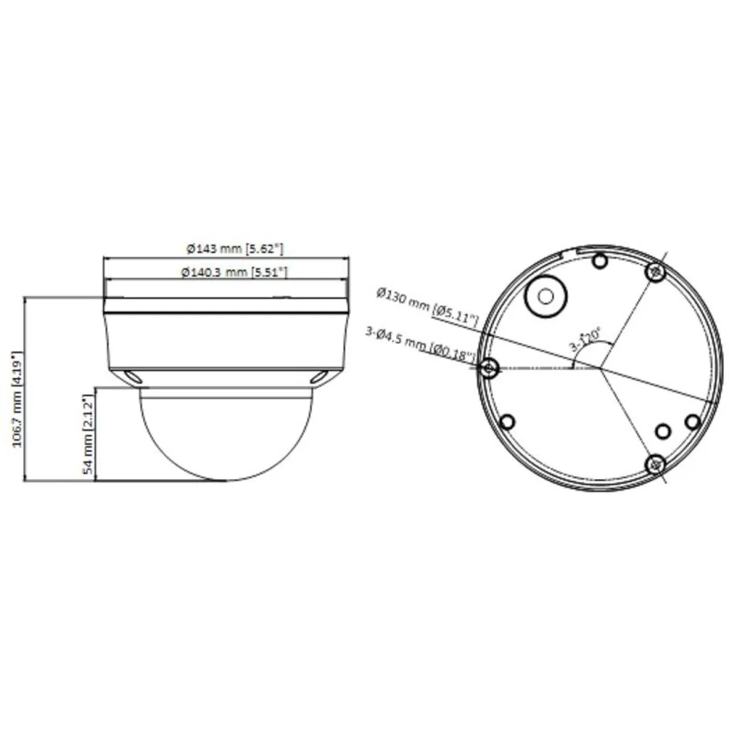 Imagen 1 de Cámara Seguridad Domo Hikvision Turbo 1080p VF 2.8-12mm IR 30mt IP67 IK10