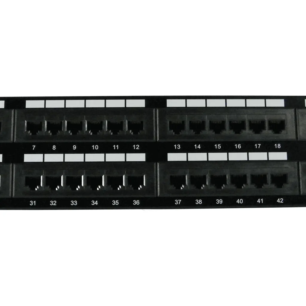 Imagen 1 de LINKMADE 48-RJ45 CAT5E UTP PATCHPANEL 2U UL CERTIFIC