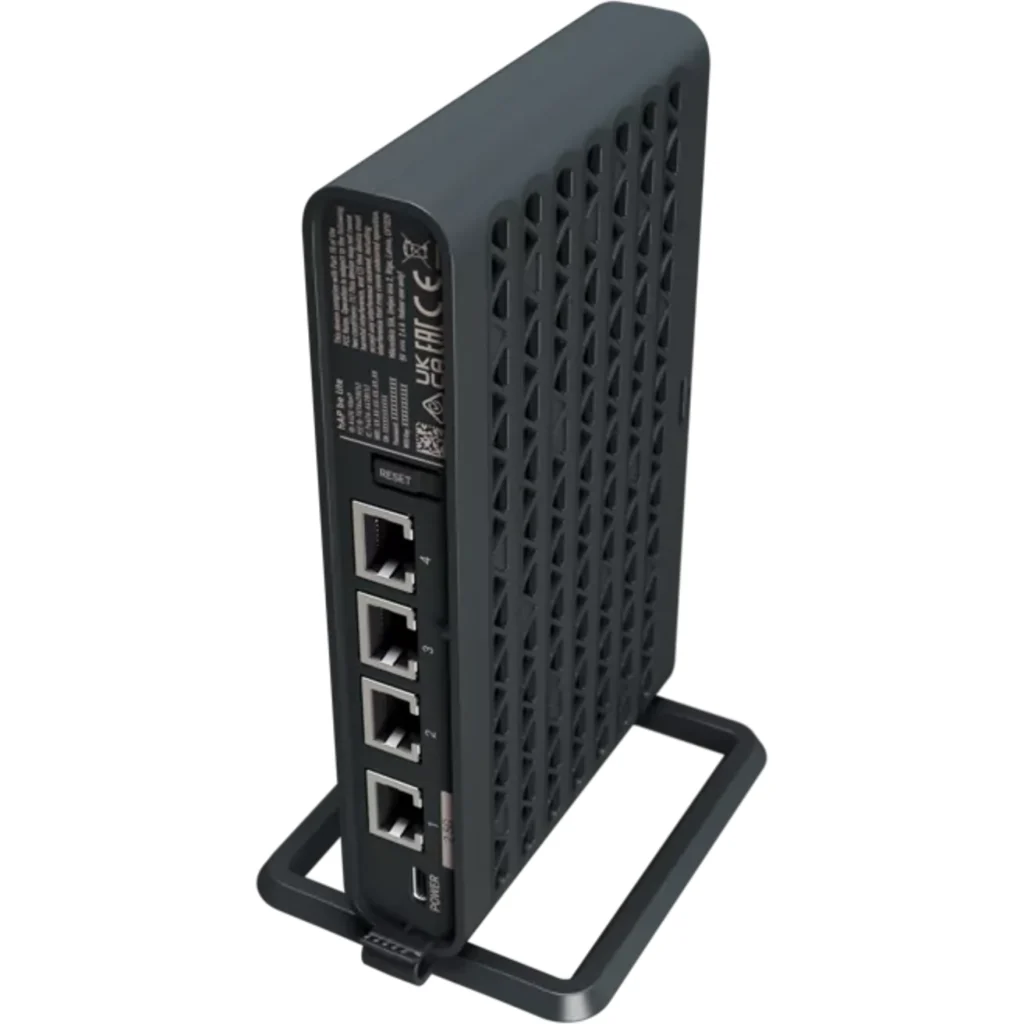 Router y Access Point MikroTik hAP be lite Wi-Fi 7 BE3600 Dual Band, 1x 2.5GbE + 3x GbE, USB-C, RouterOS L4.