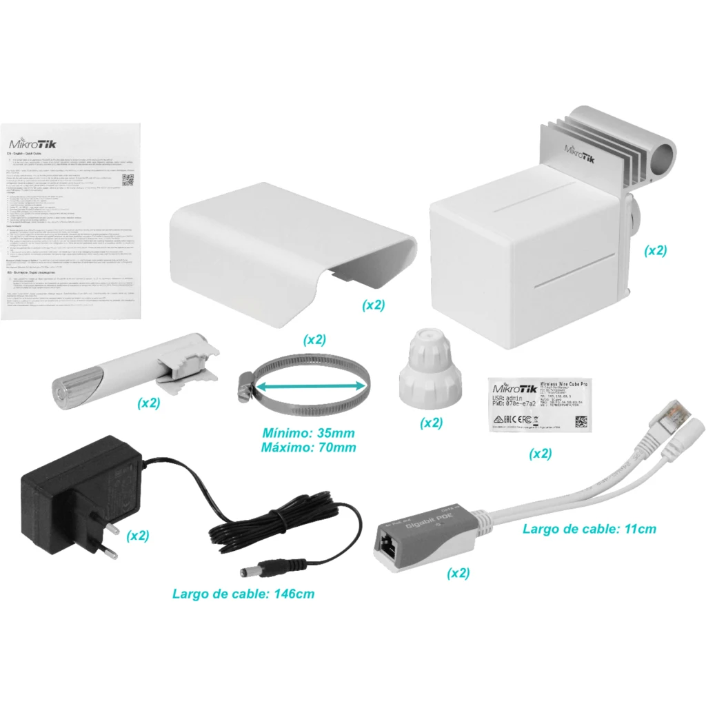 Imagen 4 de MIKROTIK 2un Pre-Config Cube60-Pro-ac 802.11ay 60GHz CubeG-5ac60aypair