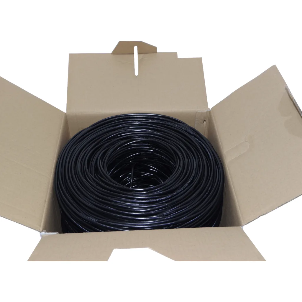 Cable de Red Linkchip F/UTP AWG25/0,45mm CCA ExteriorPE 305mts Color Negro