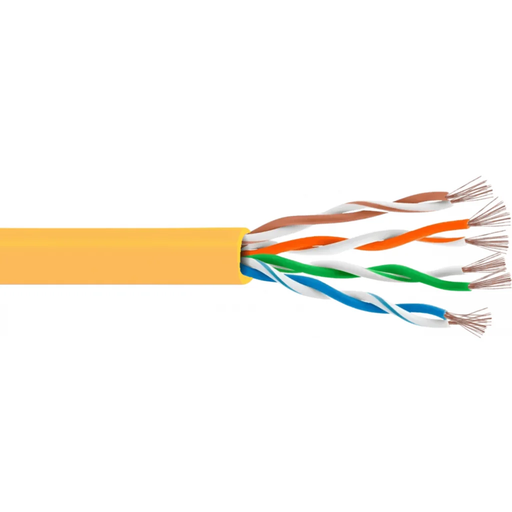 Imagen 1 de LINKMADE 2MT CAT5E AMARILLO LSZH CABLE PATCH INYECTADO MULTIFILAR