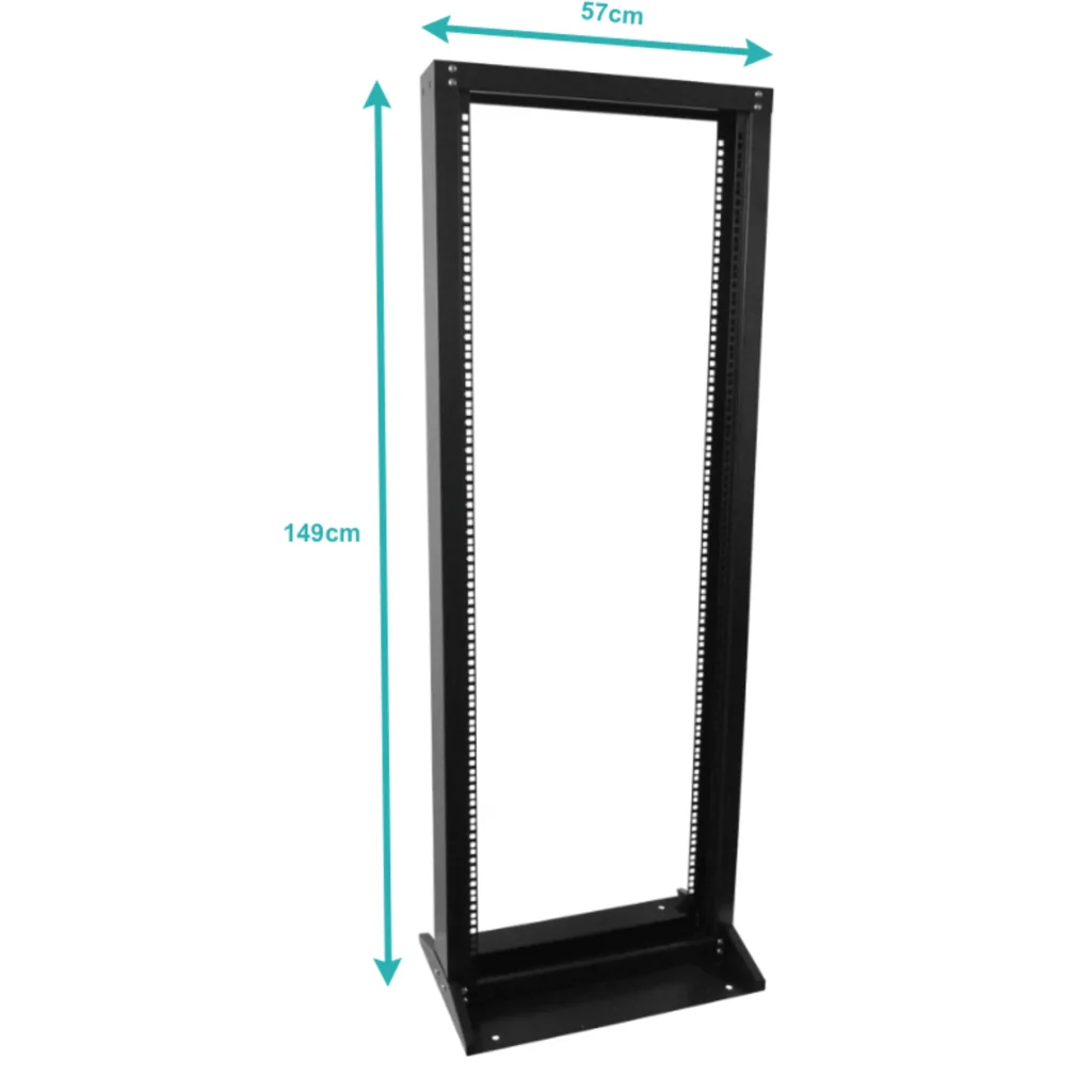 LINKMADE 32U 1,5M Bastidor Simple 2-pilares Negro req/M6-4KIT