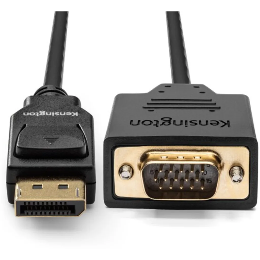 Imagen 16 de Cable Adaptador DisplayPort a VGA M/M hasta 1080p 1.8mts Negro KENSINGTON