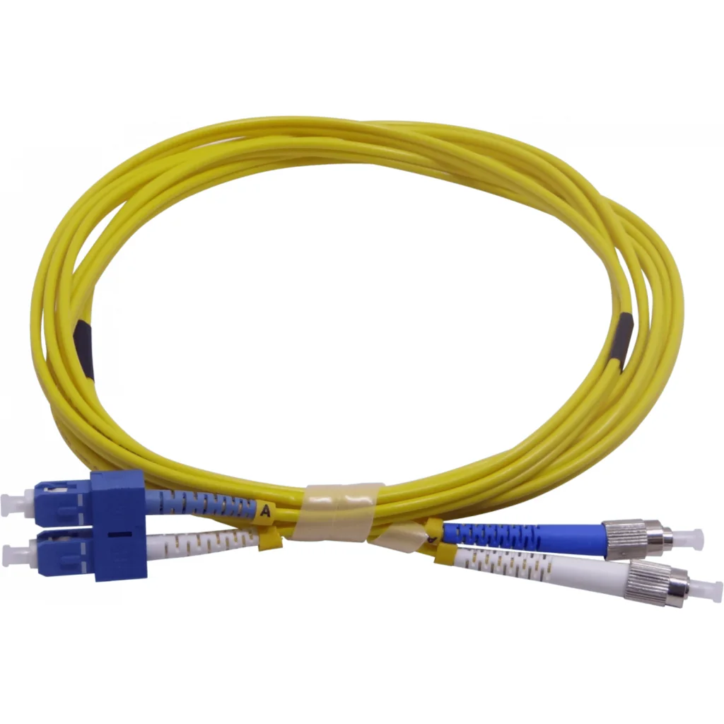 Imagen 2 de 3mt SC-FC MonoModo SM Duplex Jumper Cable Fibra 9/125um 3.0mm