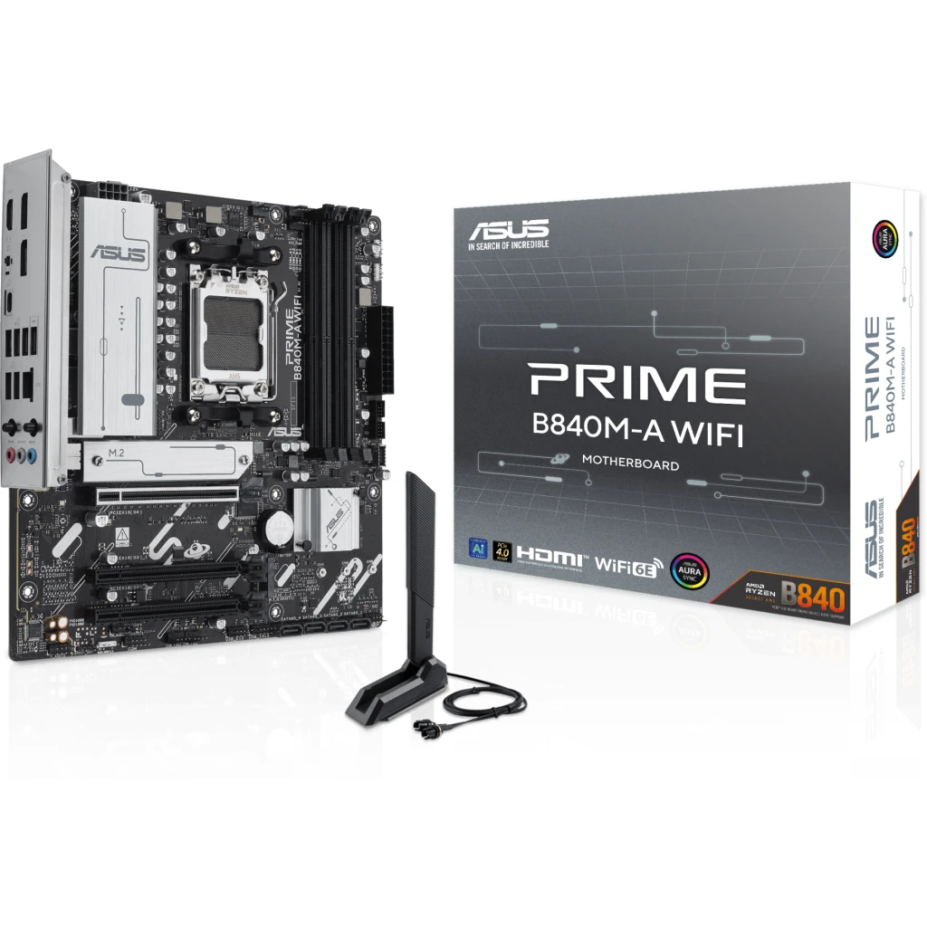 Tarjeta Madre Asus PRIME B840M-A WIFI AM5 4*DIMM HDMI DP 2.5GbE LAN WIFI6E mATX