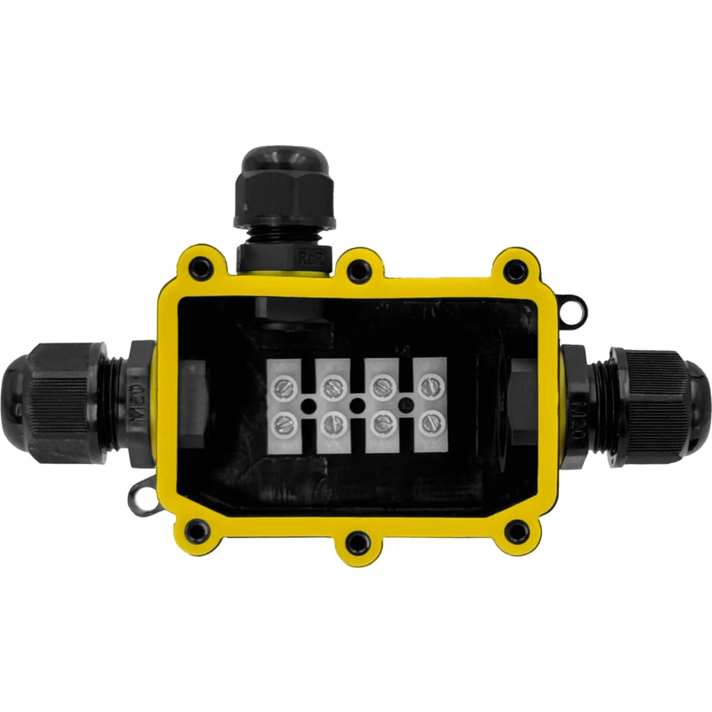 Imagen 2 de DEENLAI Caja Empalme 1a2 1xPG9 2xPG18.5 IP68 Exterior Regleta-4 FSH713