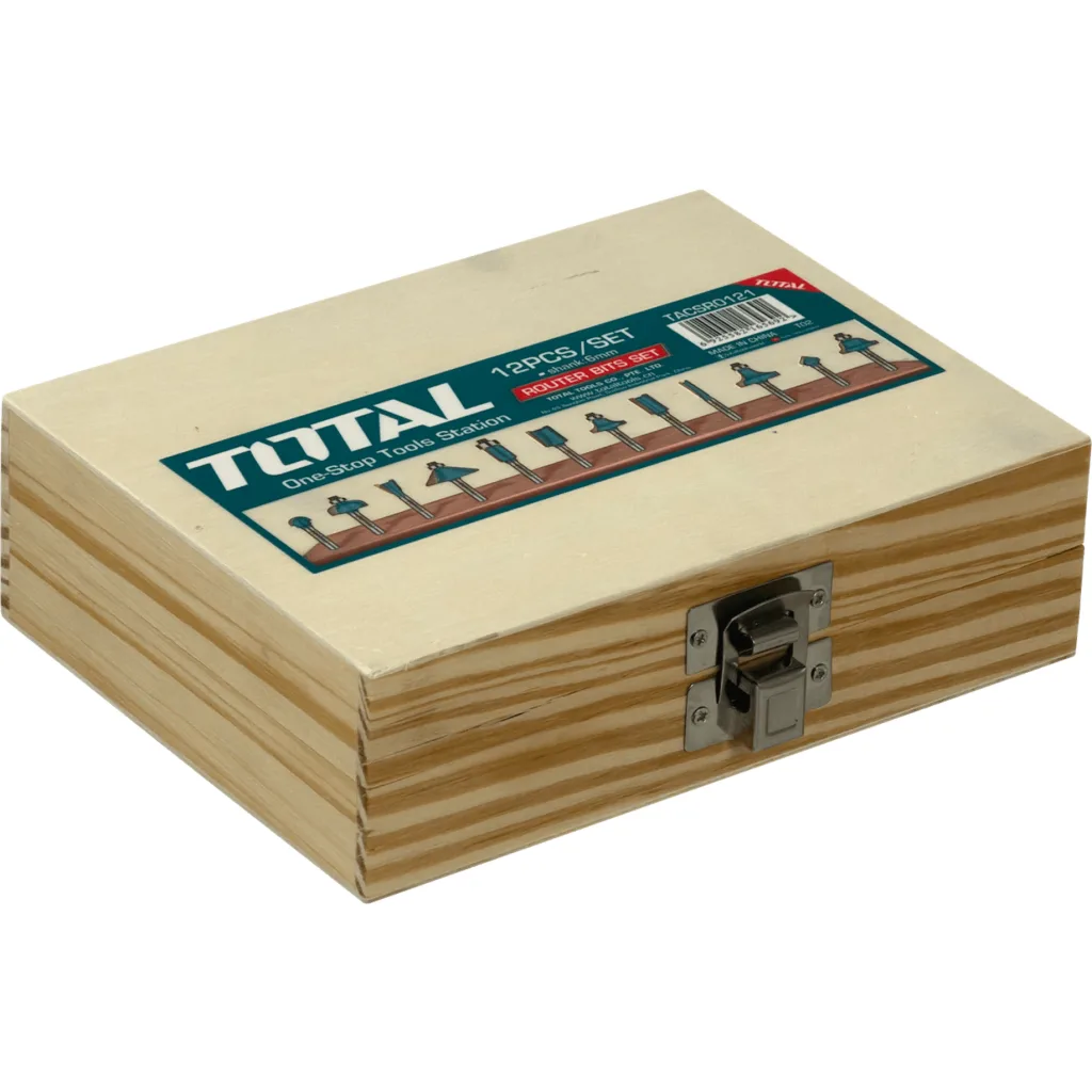 Imagen 4 de TOTAL Set de 12 Fresas p/Madera Diametro-6mm para/FRE-600 TACSR0121