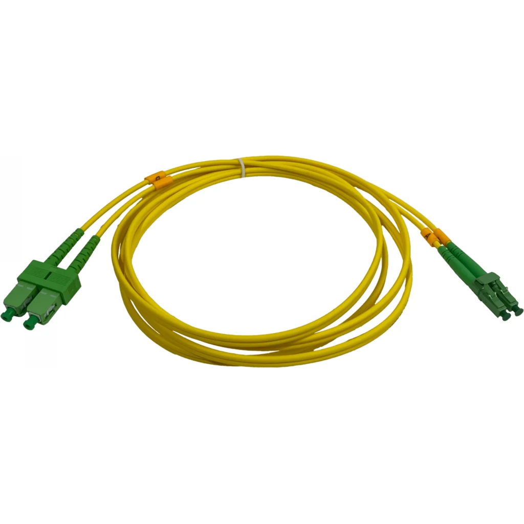 Imagen 2 de 2mt SC/APC-LC/APC MonoModo SM Duplex Jumper Cable Fibra 9/125um 3mm