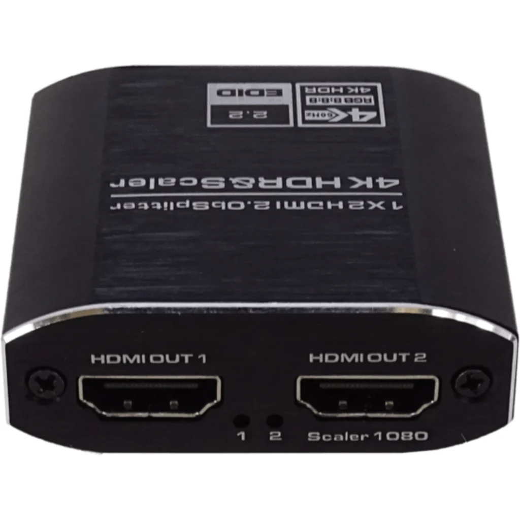 Imagen 2 de Splitter 1x2 HDMI 4K/1080p 60Hz 1-in 2-out 2.0 inc-5V-1A