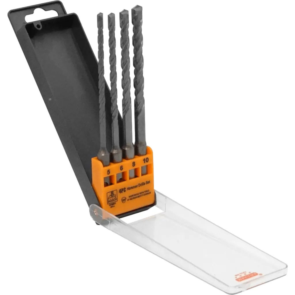 Imagen 1 de Brocas Rotomartillo 5-6-8-10mm x100mm Juego-4u. Concreto SDS sim-Hilti