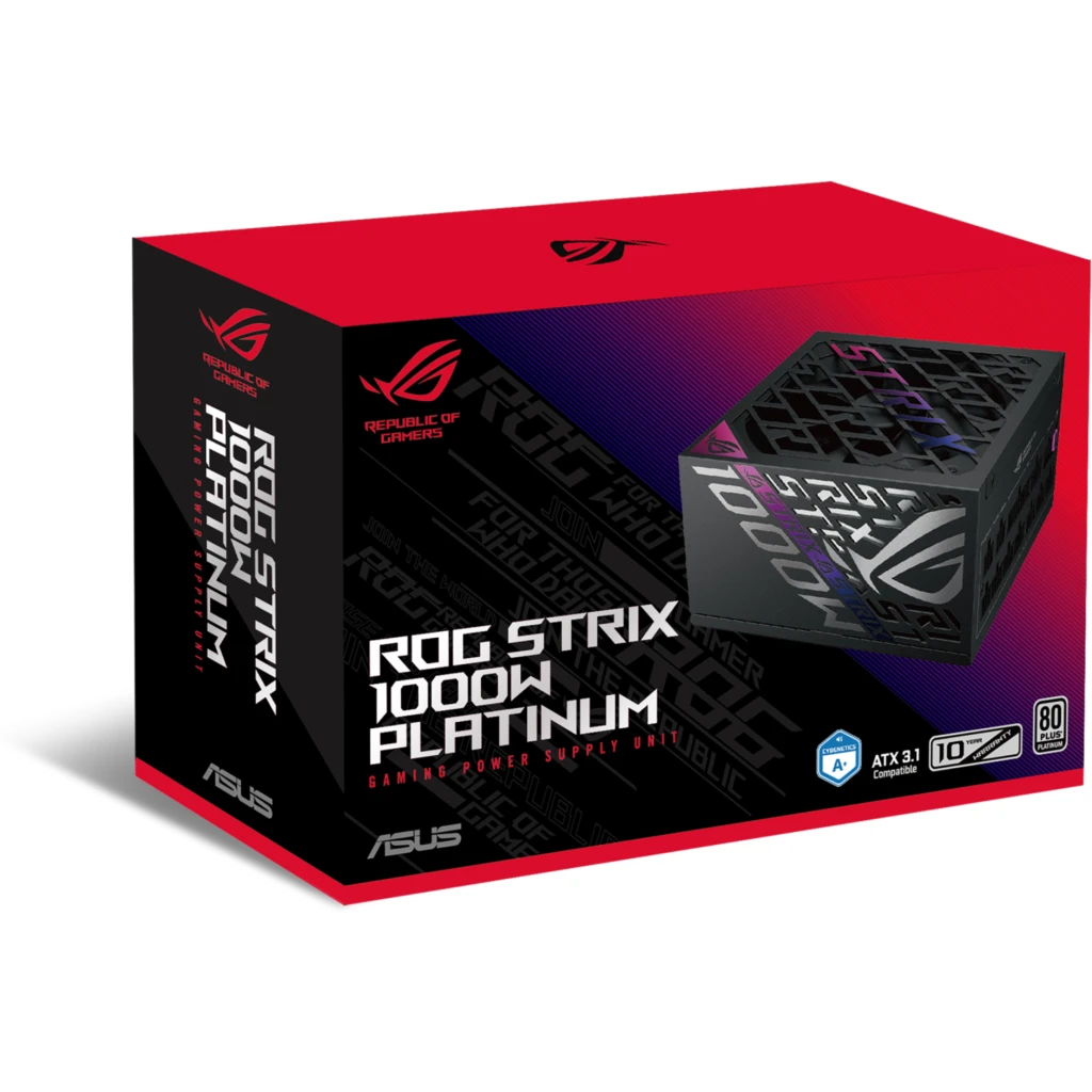 Imagen 15 de Fuente de Poder ASUS ROG Strix 1000W 80+ Plus Platinium Act PFC ATX 3.1 Modular